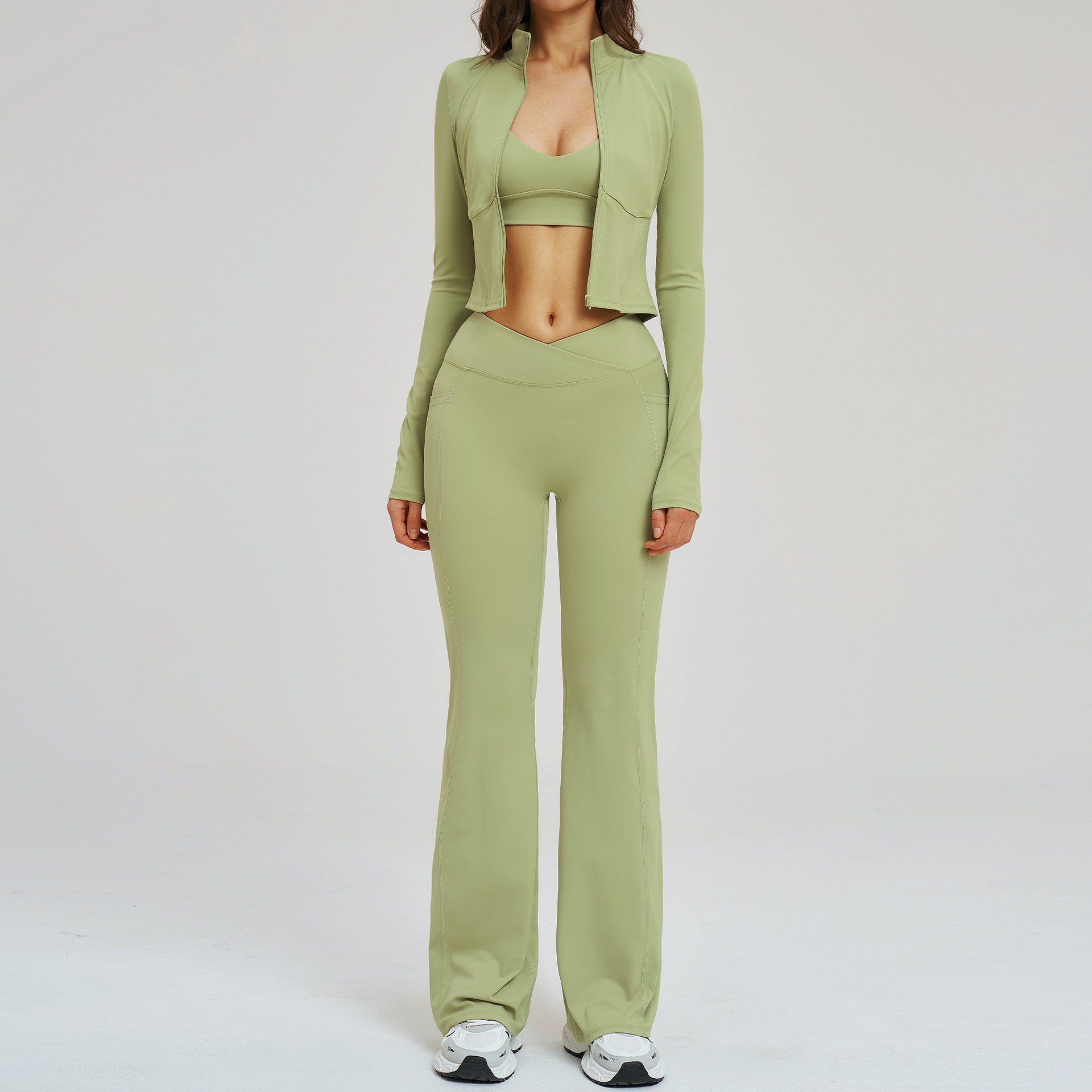 Yoga Set Workout Clothes 3PCS  - Compression Long Pant recension och pris