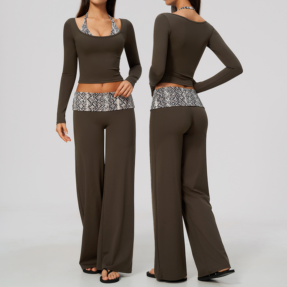 Yoga Set Sports Suit Gym Set 2 - Compression Long Pant recension och pris