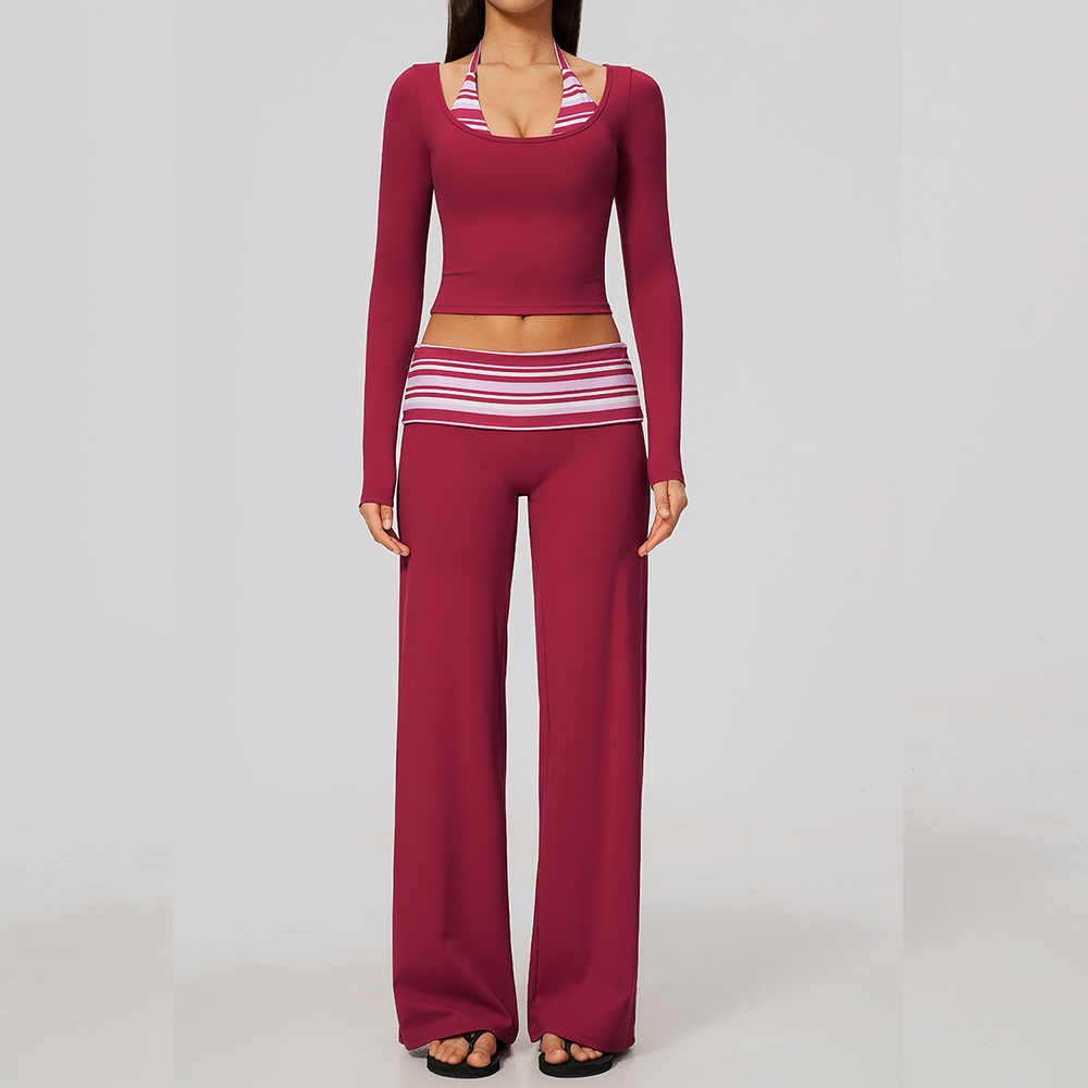 Yoga Set Sports Suit Gym Set 2 - Compression Long Pant recension och pris