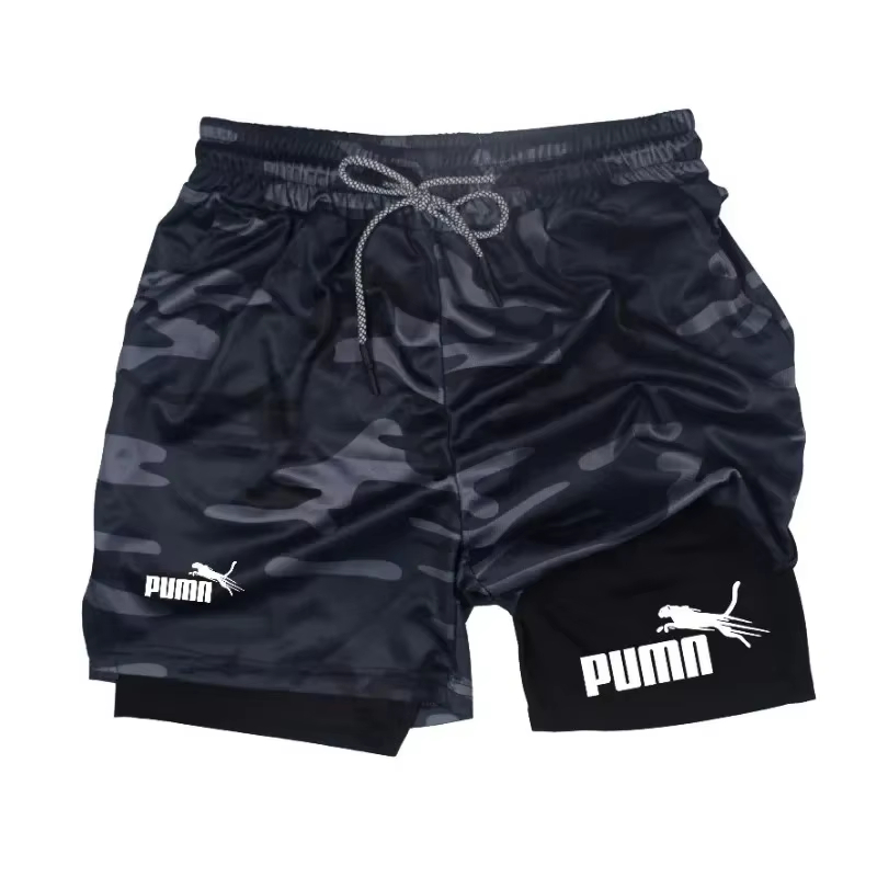Men's summer breathable 2-in-1 - Compression Shorts Athletes recension och pris