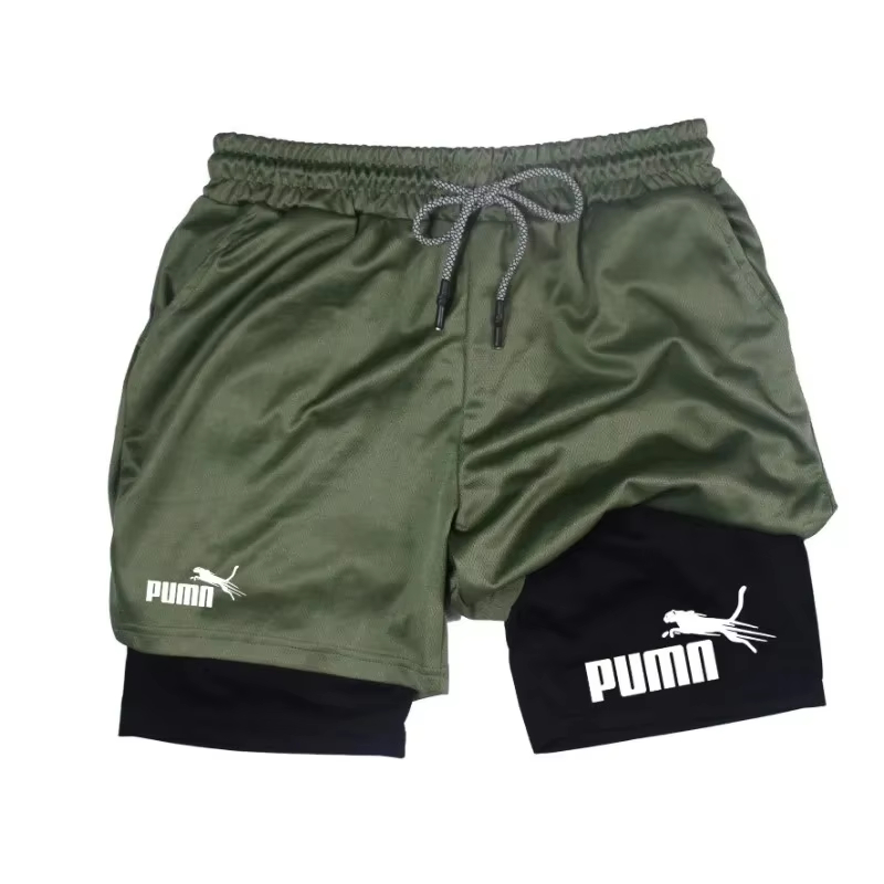 Men's summer breathable 2-in-1 - Compression Shorts Athletes recension och pris