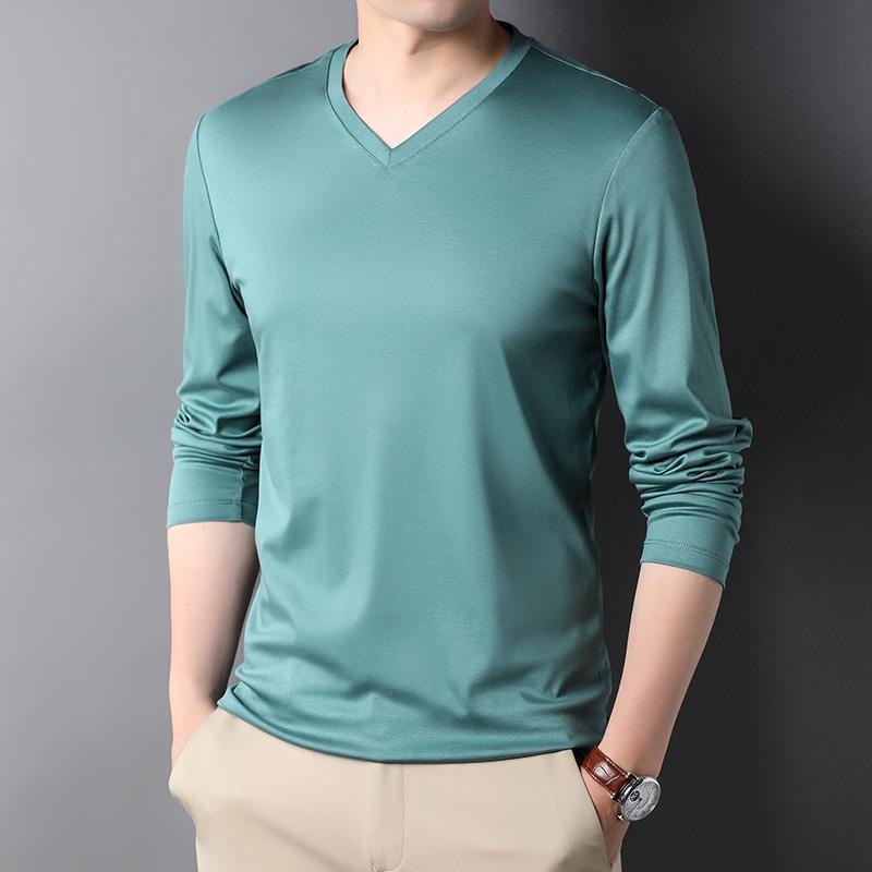 Stylish 2023 V-Neck Long Sleev - Undershirt Crew Neck recension och pris
