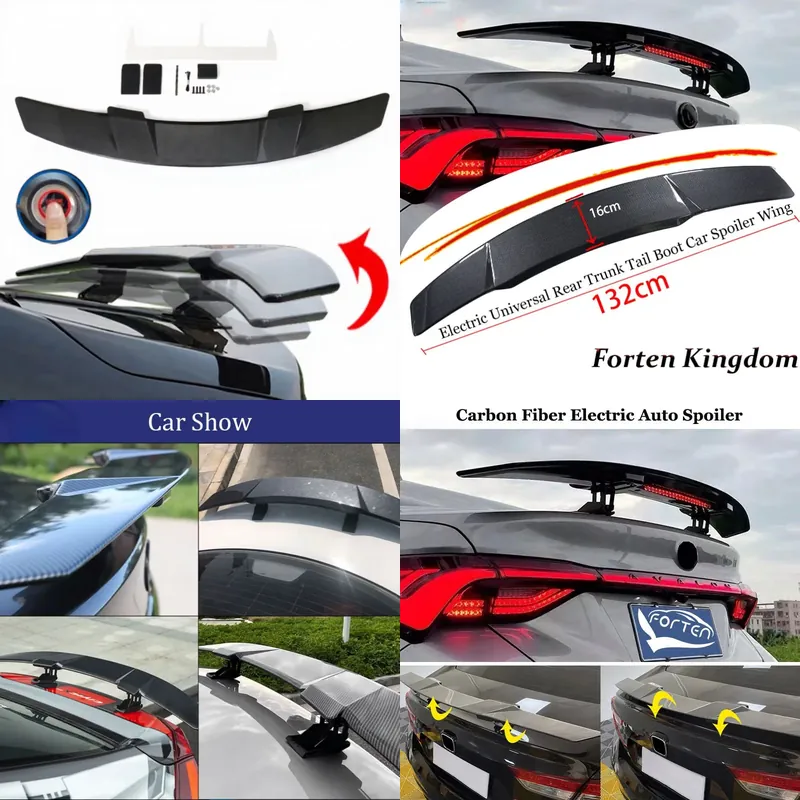 Carbon Fiber Spoiler Automatic - Bamboo Fiber Trunk recension och pris