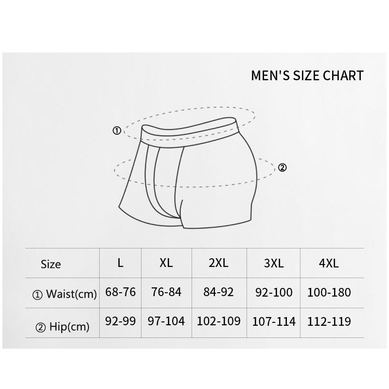 3pcs Man Underwear Bamboo Fibe - Bamboo Fiber Trunk recension och pris